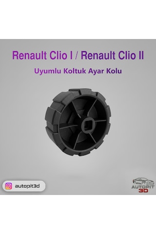 Renault Clıo I / Clıo Iı Uyumlu Koltuk Ayar Kolu Siyah
