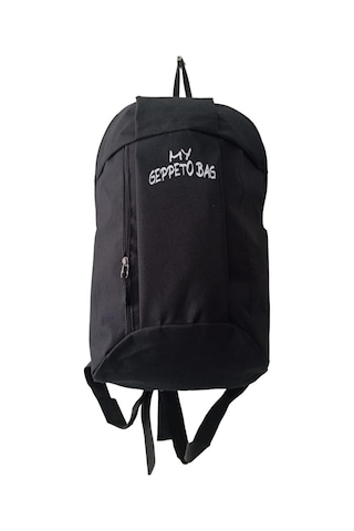 Mygeppetobag Unisex Siyah Sırt Spor Yürüyüş Kamp Bisiklet Çantası 10 Lt Siyah
