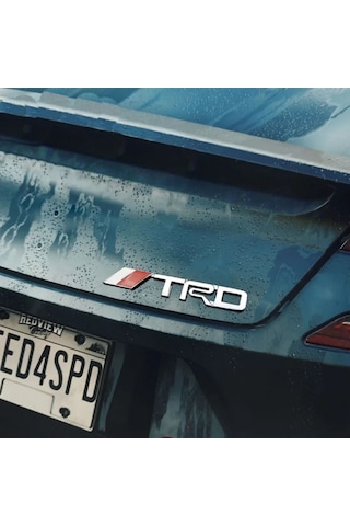 Toyota Trd Yazısı Çamurluk Bagaj Yazı Gümüş Renk Metal 3d Krom Ka