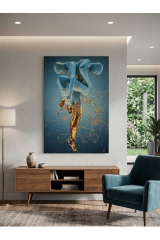 Tablo 60x90 Cm Büyük Boy Kafe Ve Salon Hediyelik Duvar Aksesuarı Ahşap  - Bej