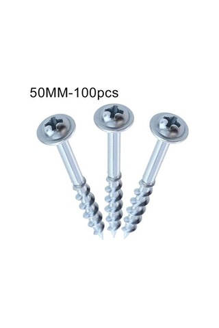 Novahub 100 Adet St4 32/38/50/63mm Kendinden Kılavuzlu Vida Cep Delik Jig Ağaç İşleme 50 MM