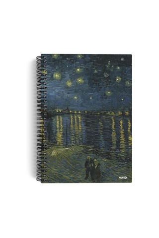 Vincent Van Gogh/starry Night Over The Rhone,1888 / Spiralli Defter 04 / A5 / Çizgisiz / 100 Sayfa