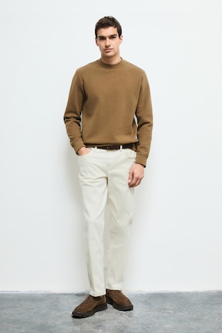 Lufian Logan Erkek Sweatshirt Deve Tüyü Deve Tüyü 112030194100440 Kahverengi