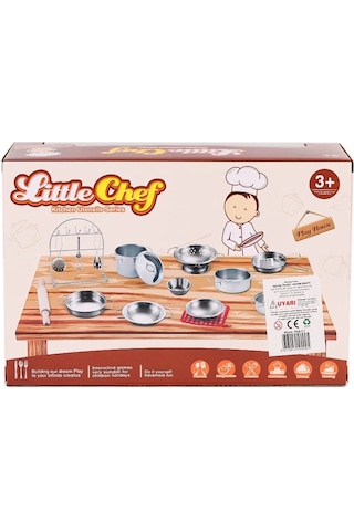 668-c1 Küçük Şef Metal Tencere Seti -toysan Oyuncak