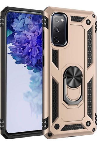 Galaxy S20 Fe Kılıf Zore Vega Yüzük Standlı Zırh Kılıf