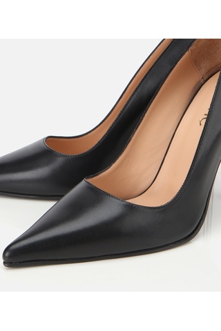 Hotiç Kadın Deri Siyah Metal Detaylı Yüksek Topuklu Stiletto 01ayh315230a100 01ayh315230a100 Siyah