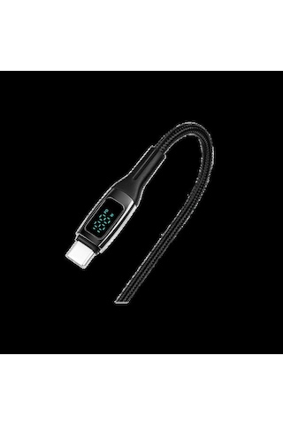 Ttec 2dk57s Alumicable Lcd Usb-c Usb-c 100w Pd/qc 150cm Hızlı Şarj/data Kablosu ,siyah