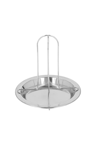 Wezone Dışarıda Kamp İçin Çelik Pişirme Tepsisi, Anti Yapışkan, Dikey Tavuk Pişirici, Alttan Sızıntı Önleyici, Taşınabilir Ve Sağlıklı