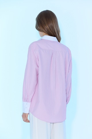 Sagaza Studio Ss6025 Selıta Oversıze Gömlek Pembe