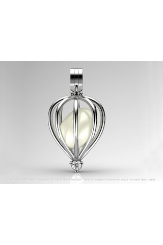 Tatlısu Incili Tek Taş Kolye Seti Aa Kalite