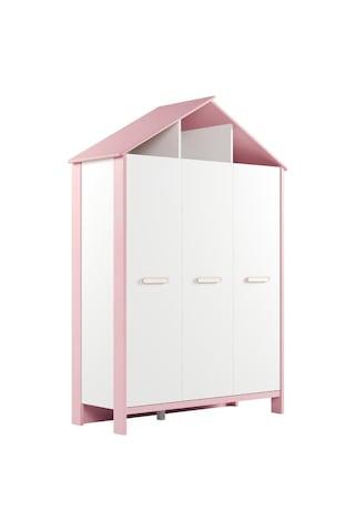 Meltem Kids Cozy Pembe Çocuk Odası Üç Kapılı Dolap
