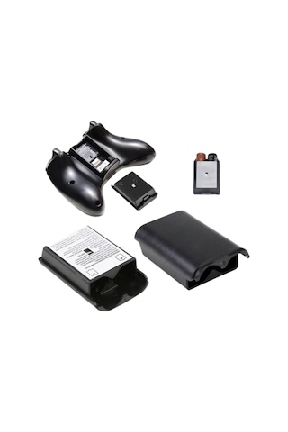 Yues Xbox 360 Batarya Kapağı Pil Yuvası 2 Adet Siyah