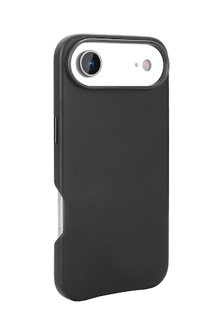 Apple Uyumlu iPhone 17 Air Kılıf M-safe Şarj Özellikli Pu Deri Görünümlü Mkst Kupra Kapak - Lacivert Lacivert