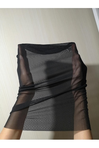 Baskısız, Düz Siyah Nefes Alabilen Maske