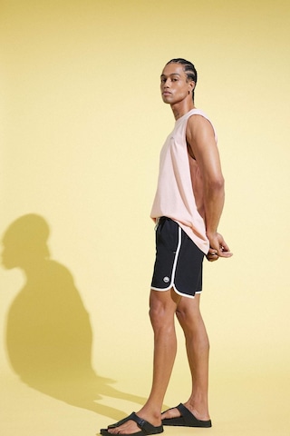 Defacto Defactofit Regular Fit Esnek Dokulu Kısa Boy Deniz Şortu D9631ax25hsbk81 Siyah