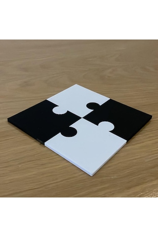 4 Parça Puzzle Bardak Altlığı