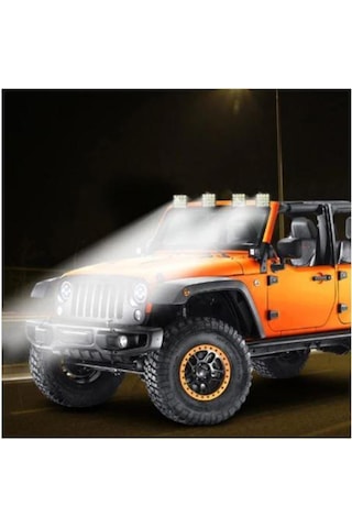 4 Adet 16 Led Off Road Gündüz Sis Farı Kare Çalışma Iş Makinası P (551664769)