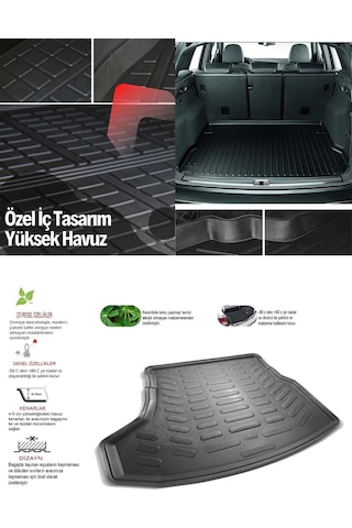 Sare Ford Kuga 2020 Sonrası 3d Bagaj Havuzu