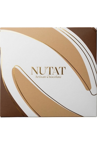 Nutat 300g Spesiyal Hediye Çikolatası - Leblebi Dolgulu & Karışık Aroma Gurme Seçkiseçki/kahverengi Pastel