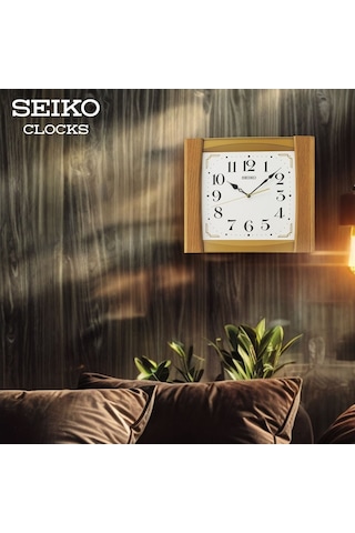 Seiko Qxa827b Duvar Saati Açık Kahverengi