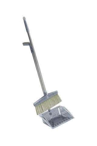 Fosenze Stal Çelik Çubuklu Sürekli Temizlik Seti - Geniş Tarama, Toz Yok Tasarım, Ev Ofis Mağaza Kullanıma Uygun Gri