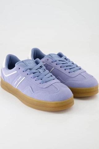 Tommy Hilfiger Kadın Mavi Greenwich Süet Sneaker Mavi