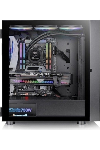 Thermaltake H570 TG 750W 80+ Argb 3x120mm Fan Mesh Ön Panel Tempered Glass Pencereli Oyuncu Kasası