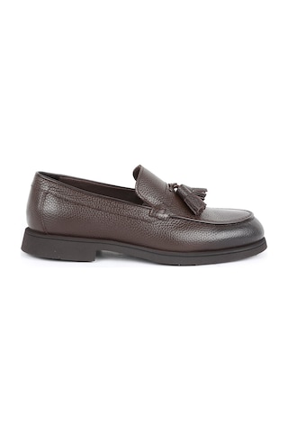 Libero Erkek Loafer Ayakkabı Hakiki Deri Püsküllü Mokasen Dikişli Pratik Slip-on Hafif Esnek Eva Taban L5918 Kahve