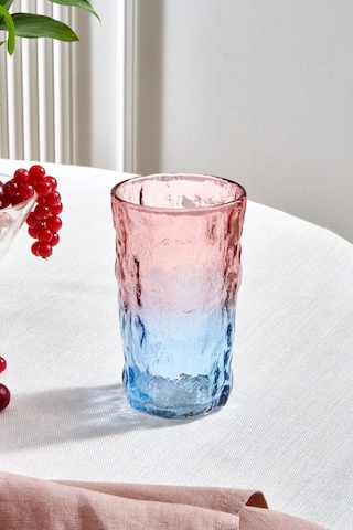 Karaca Glacier Meşrubat Bardağı 383 Ml Pembe