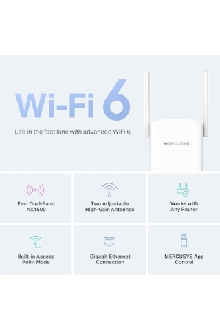Mercusys MR60X AX1500 1000 Mbps Wi-Fi 6 Router