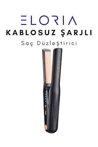 Eloria Kablosuz Şarjlı Saç Düzleştirici