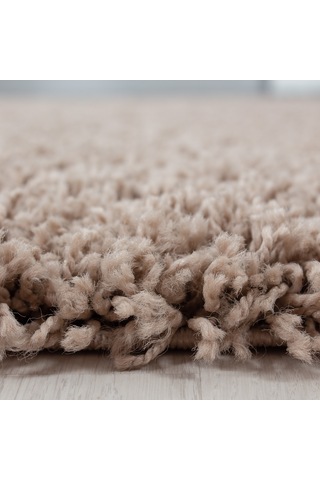Soft Shaggy Halı Yüksek Tüylü Düz Bej Rengi Çocuk Odası Oturma Odası Salon Mutfak Halısı