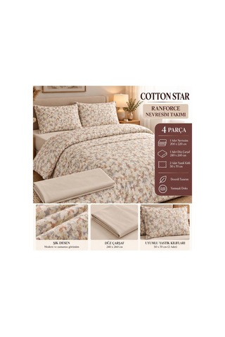 Slc Home Ranforce %100 Pamuk Kazayağı Desenli Nevresim Takımı Çift Kişilik 4 Parça Çok Renkli - 938509545 Çok Renkli Slc Home Ranforce %100 Pamuk Kazayağı Desenli Nevresim Takımı Çift Kişilik 4 Parça Çok Renkli - 938509545 Çok Renkli