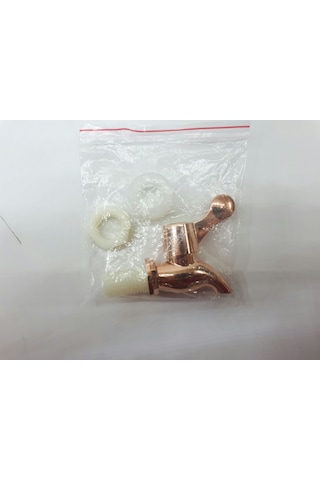 Cam Damacana Yedek Musluk Cam Sebil Musluğu Rose Gold - Çevirmeli Bakır Musluk+Conta