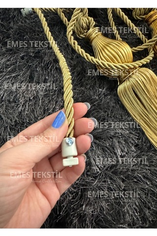 Kuka Braçol Kornişe Takma Tavan Yan Bağlama Perde Toplama Aksesuarı Tieback Gold Kukalı Gold