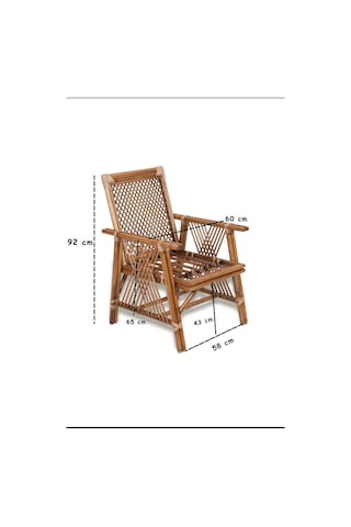 Uğurlu Bambu Lotus 4 Lü Masa Takımı