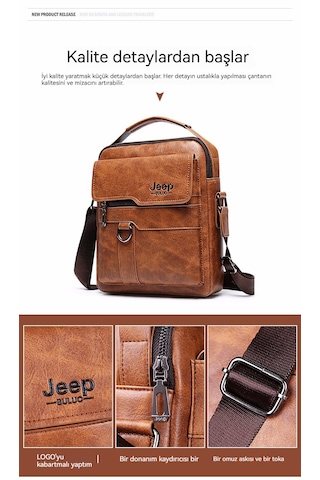 Büyük Kapasiteli Erkek İş Gündelik Kombin Çantası-kahverengi Kahverengi