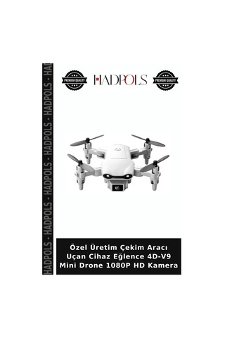 Özel Üretim Çekim Aracı Uçan Cihaz Eğlence 4d-v9 Mini Drone 1080p Hd Kamera