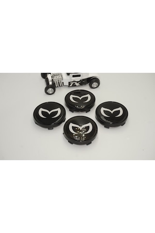 Mazda Batman Logo Jant Göbeği Kapak Seti  60mm
