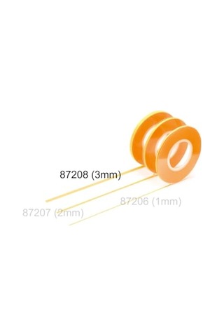 Tamıya Tam87208 87208 Maskeleme Bandı 3 Mm/18 M, Model Yapımı, Aksesuar, Sarı