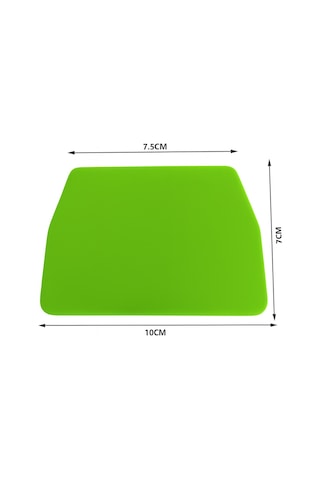 Kare Ragle Ppf/tph Cam Filmi Çekme Uygulama Aparatı Teflonlu 10x7cm Yeşil