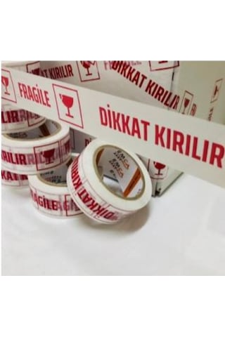 Fragile Dikkat Kırılır Baskılı Koli Bandı 45 X 100 M