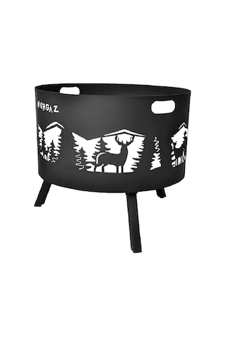 Nurgaz Orman & Bahçe Şöminesi Geyik Desenli NG OSG