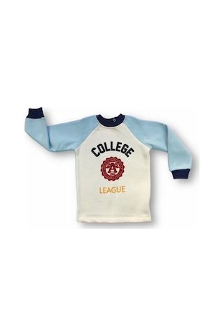 Pamuklu Erkek Bebek/ Çocuk 2'li Takım - Mavi Alt Üst Takım Mavi