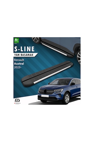 S-dizayn Renault Austral S-line Aluminyum Yan Basamak 183 Cm 2023 Üzeri