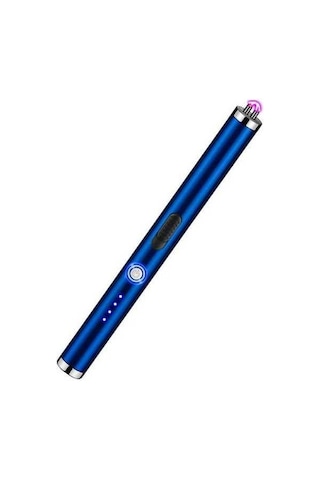 Pazly Yüksek Kaliteli Mavi Rüzgar Geçirmez Ateşleyici - Darbe Kontrolü - Kamp & Mutfak İçin Mavi