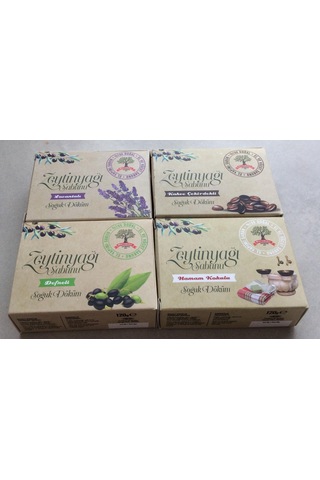 Karakılıç Doğal El Yapımı Kahveli Çekirdekli + Lavantalı + Defneli + Hamam Kokulu Sabun 120 G