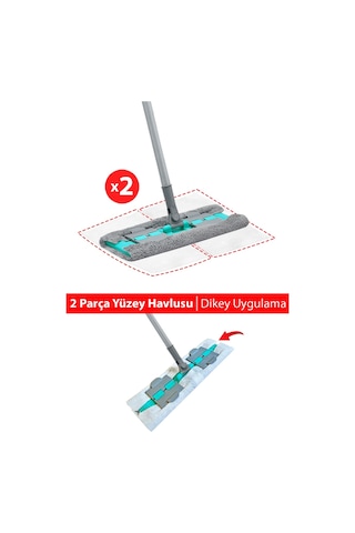Smarter Magic Paspas Mandallı Yedek Mop 3'lü