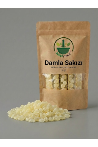 İxirciyusuf Damla Sakızı Sakız Reçinesi Mastic Gum Mastiha Pistacia Lentiscus Doğal 5 G