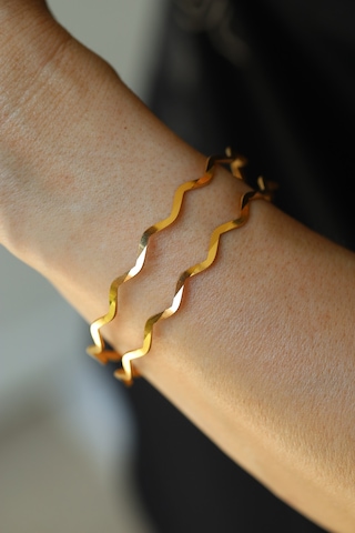 Yenigün Kuyumculuk Yatırımlık İkili Zikzak Ajda Altın Bilezik